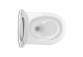 Bezkołnierzowa bowl toilette hanging OMNIRES OTTAWA COMFORT with soft-close WC seat, 54 x 37 cm - white mat