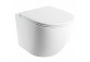 Wall-hung wc SILENT POWER™ Omnires Ottawa,with soft-close WC seat, 49x37cm, white shine
