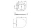 Wall-hung wc SILENT POWER™ Omnires Ottawa,with soft-close WC seat, 49x37cm, white shine