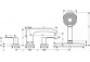 4-hole bath mixer Hansgrohe Finoris, montaż on the rim of the tub, sBox, 2 wyjścia wody, chrome