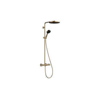 Shower set Hansgrohe Pulsify S Puro 260 1 jet z Ecostat Fine i główką shower 3jet, color brushed bronze