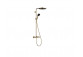 Shower set Hansgrohe Pulsify S Puro 260 1 jet z Ecostat Fine i główką shower 3jet, color brushed bronze