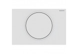 Flush button do WC Geberit Typ 10 Sigma pneumatyczny, steel, ręczny, dwudzielny, concealed, meblowy