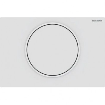 Flush button do WC Geberit Typ 10 Sigma pneumatyczny, steel, ręczny, dwudzielny, concealed, meblowy