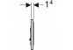 Flush button do WC Geberit Typ 10 Sigma pneumatyczny, steel, ręczny, dwudzielny, concealed, meblowy