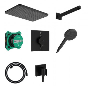 Shower set Hansgrohe Croma 220 set with thermostat and rainfall