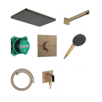 Shower set Hansgrohe Croma 220 set with thermostat and rainfall