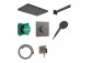 Shower set Hansgrohe Croma 220 set with thermostat and rainfall