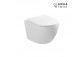 Bowl WC hanging EMPORIA NOX 1.1, 53x36x32 cm, bezrantowa, system spłukiwania wirowego AquaTwist, with soft-close WC seat slim