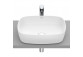 Countertop washbasin 37cm Roca Inspira Round round, with coating Superglaze white