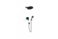 Set concealed Hansgrohe Vernis Blend 200, Pulsify S 1jet - black mat