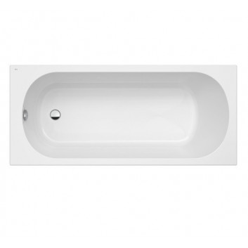 Bathtub rectangular Roca Linea Slim, 170x70cm, acrylic, white