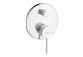 Shower set Hansgrohe WallStoris, wall mounted, mixer thermostatic, 1 wyjście wody, with basket, wieszakiem i suwakiem, black mat