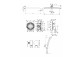 Shower set Hansgrohe WallStoris, wall mounted, mixer thermostatic, 1 wyjście wody, with basket, wieszakiem i suwakiem, black mat