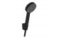 Shower set Hansgrohe WallStoris, wall mounted, mixer thermostatic, 1 wyjście wody, with basket, wieszakiem i suwakiem, black mat