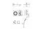 Shower set Hansgrohe WallStoris, wall mounted, mixer thermostatic, 1 wyjście wody, with basket, wieszakiem i suwakiem, black mat