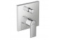 Shower set Hansgrohe WallStoris, wall mounted, mixer thermostatic, 1 wyjście wody, with basket, wieszakiem i suwakiem, black mat