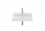 Vanity washbasin rectangular Roca Ona Fineceramic, 80x46cm, with hole na baterie, z overflow - white