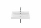 Vanity washbasin rectangular Roca Ona Fineceramic, 80x46cm, with hole na baterie, z overflow - white