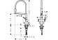Bateria kuchenna 1-uchwytowa Hansgrohe Logis 120 wys. 194 mm, chrom- sanitbuy.pl