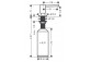 Soap dispenser Hansgrohe, 500ml, montaż na blacie, black mat