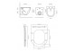 Set Oltens Hamnes Stille bowl WC hanging PureRim with coating SmartClean with soft-close WC seat