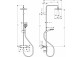 Shower set Hansgrohe Vernis Blend 200 1jet with thermostat - chrome
