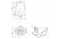 Set Cersanit SET C250: Frame Aqua 50 MECH QF + Wall-hung WC Zen By Cersanit Cleanon with soft-close WC seat