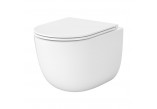 Set Cersanit SET C951: Bowl WC hanging Cersanit Intro Pro Oval Tornado 36x48,5 cm with seat duroplastową Slim - white