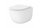 Set Cersanit SET C951: Bowl WC hanging Cersanit Intro Pro Oval Tornado 36x48,5 cm with seat duroplastową Slim - white