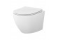 Set Cersanit SET C947: Bowl WC hanging Cersanit Remo Pro Oval Tornado 36x51 cm with seat duroplastową Slim - white