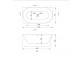 Bathtub freestanding Emporia Molly 160x78 cm, corner, left z overflow szczelinowym i syfonem Emporia - white