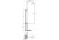 Set bath-prysznicowy Kohlman Axel, wall mounted, round overhead shower 20 cm - black mat