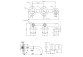 Mixer bath-shower Kohlman Axel Brushed Copper thermostatic, wall mounted - szczotkowana miedź