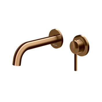 Bath tap Kohlman Axel Brushed Copper concealed + dowolna handshower SP - szczotkowana miedź