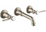 Washbasin faucet Axor Montreux 3-hole z lever handles concealed, chrome