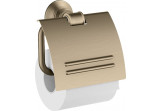 Toilet paper holder Axor Montreux with cover - brushed nickel