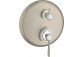 Mixer thermostatic Axor Montreux with handle single-arm, concealed - brushed nickel