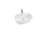 Countertop washbasin Emporia Mili 07 61,5x41,5 cm, without overflow - white