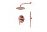 Bath tap Emporia FLY concealed 4-hole - miedź szczotkowana