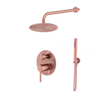 Bath tap Emporia FLY concealed 4-hole - miedź szczotkowana