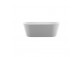 Bathtub freestanding Emporia Mega-N 150x75x69 cm acrylic, z whitem korkiem, z overflow szczelinowym - white