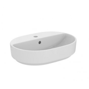 Countertop washbasin Ideal Standard Ipalyss oval z cienkimi ściankami 60x38cm - white
