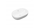 Countertop washbasin, Excellent Actima Filina 2.0, 63x42cm, without overflow, white