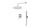 Shower set Emporia Fly, with head shower okrągłą 25 cm - miedź szczotkowana