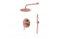 Shower set Emporia Fly, with head shower okrągłą 25 cm - chrome