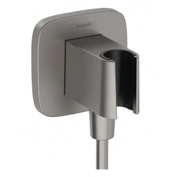 Przyłącze wody Hansgrohe FixFit E, with handle shower, white mat