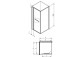 Door shower Deante Kerria Plus 120 cm - sliding