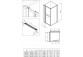 Door shower Deante Kerria Plus 120 cm - sliding