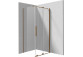 Shower cabin Deante Square square 90x90 cm - glass transparent, profil brushed bronze